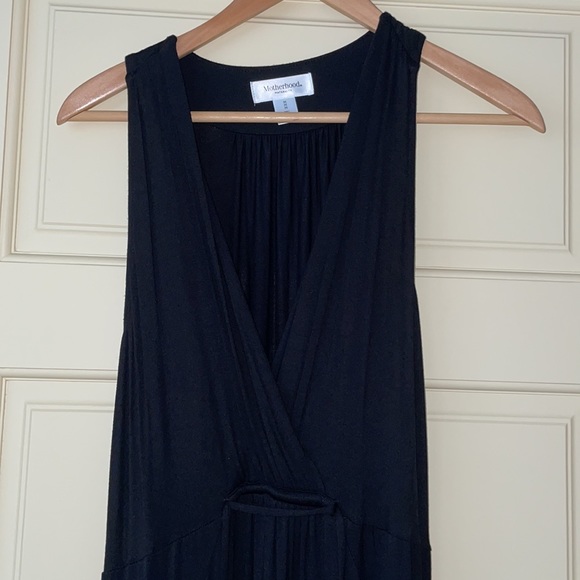Motherhood Maternity super soft, long black dress - Picture 2 of 6